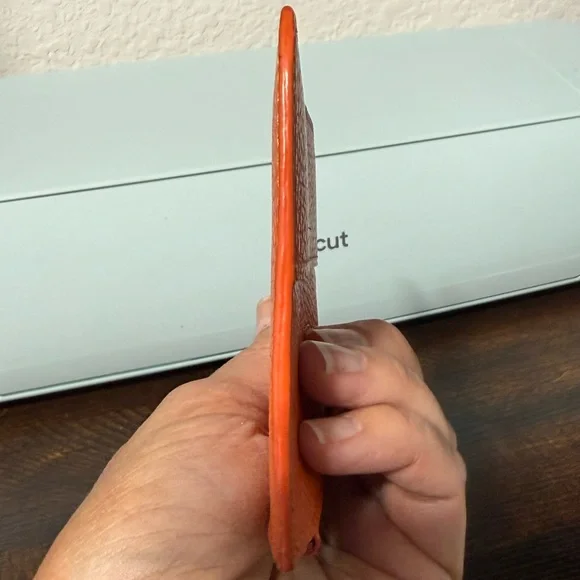 Hermes Orange Leather Wallet - Picture 7 of 10